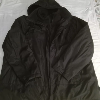 Abrigo de invierno CALVIN KLEIN para hombre XXL negro bidireccional cremallera frontal, interior y bolsillos para celdas Foto 1 de 4
