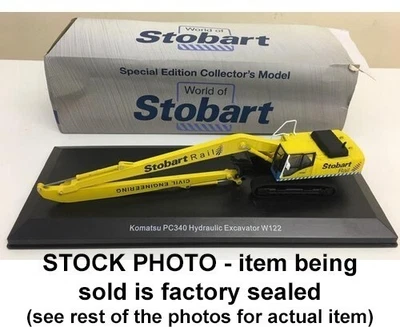 Eddie Stobart die cast metal 4664101 Komatsu PC340 Hydraulic Excavator SEALED - Image 1 of 4
