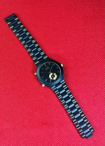 NOS Seiko 8M25-7159 Quartz Chronograph Black Gold NO Movement Parts 6M26-7170 - Picture 1 of 6