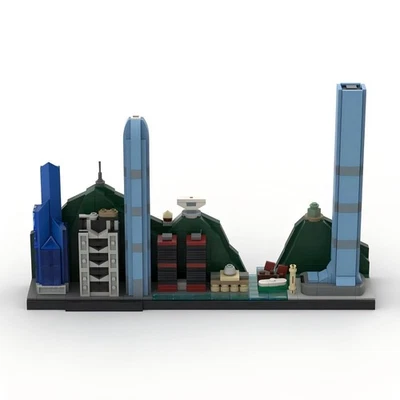 Hong Kong Skyline Architecture Street View Series Block Toy Assembly Set 690pcs - Image 1 of 4