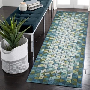 Marina Indoor/Outdoor Power Loomed Synthetic Blend Low Profile Area Rug - Tra... - Picture 1 of 8
