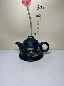 Exquisita maceta de cemento transparente de arcilla púrpura Yixing [Xu Qinglin] - Imagen 1 de 9