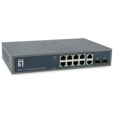 LevelOne GEP-1221 switch di rete Non gestito Gigabit Ethernet (10/100/1000) Supp - Immagine 1 di 4
