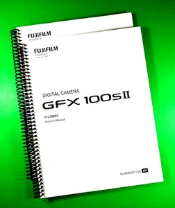 Owners Manual for Fujifilm GFX 100SII Camera 464 Pages W/Clear Covers! - Picture 1 of 3