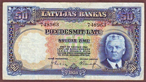 LATVIA  50 Latu 1934 Cover