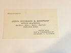 VINTAGE BUSINESS CARD - JOHN GROBARK & COMPANY - OFFICE MACHINES - CHICAGO