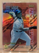 1997 Topps Inter-League Match-Ups DUAL REFRACTOR Sammy Sosa Frank Thomas #ILM5