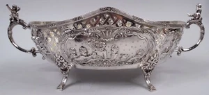 Henzler Bowl Antique Neoclassical Classical Centerpiece Hanau German 800 Silver - Picture 1 of 12