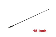 15" Black Stainless Antenna Mast Power Radio AM/FM for VOLKSWAGEN GOLF 1985-2006