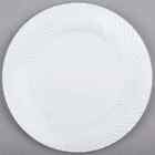  Visions Wave White Plastic Plate - 18/Pack (select size below)
