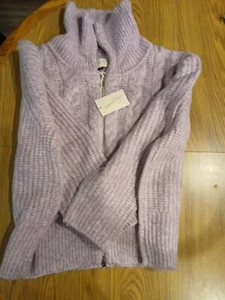 Pullover 1x durchgehender Reißverschluss Damen helllila. Universalgewinde - Bild 1 von 14