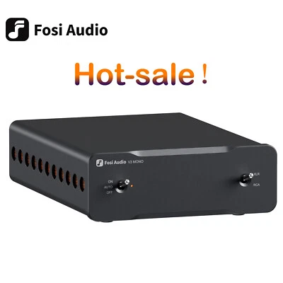 Fosi Audio V3 Mono Power Amplifier PFFB 3255 Home Audio Monoblock Class D Amps - Image 1 of 4