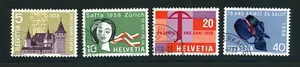 Switzerland Complete Used Set #365-368 2000th Anniv. of Nyon Stamps - Bild 1 von 1