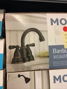 Moen WS84913BRB Rubinetto bagno ad arco alto due maniglie in bronzo mediterraneo - Foto 1 di 2
