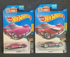 Hot Wheels 2016 Super Treasure Hunt Driftsta And Normal Driftsta 2 Car Lot -READ - Picture 1 of 5