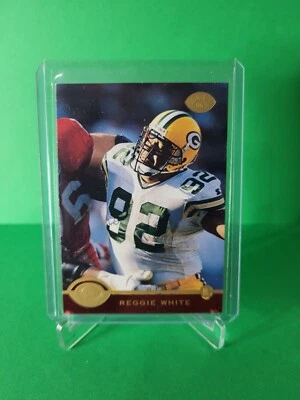 1996 Leaf RED/GOLD FOIL Reggie White #41 Green Bay Packers HOF  - Image 1 of 3