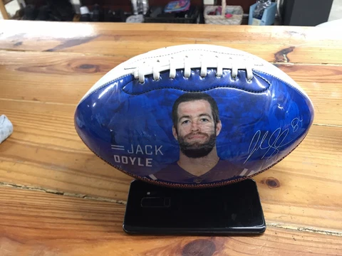 Jack Doyle Indianapolis Colts NFL Football Photo Picture Ball Authentic Cover