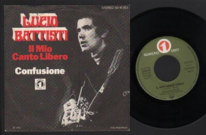 7" LUCIO BATTISTI IL MIO CANTO LIBERO / CONFUSIONE 1973 MOGOL MADE IN GERMANY - Picture 1 of 1