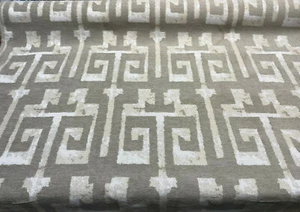 Tribal Text Styles Natural TFA Chenille Upholstery Fabric by the yard - Picture 1 of 7
