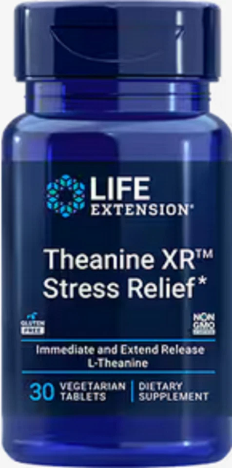 Life Extension Theanine XR Alivio del Estrés 30 Tabletas Foto 1 de 1
