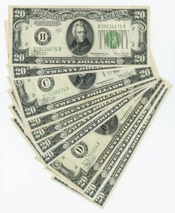 FR #2057 $20 1934C (10) Federal Reserve Notes Old & New Back DC-6221 - Picture 1 of 2