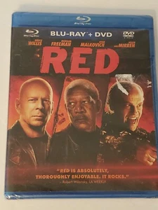 RED (Blu Ray & DVD) Bruce Willis, Morgan Freeman, John Malkovich NEW SEALED - Picture 1 of 10