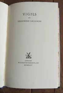 Siegfried Sassoon - Vigils - 1st ed 1935 William Heinemann - Picture 1 of 2