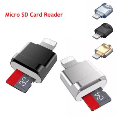 Mini Micro SD TF Kartenleser Adapter für iPad iPhone 14 Pro Max 13 12 11 X 8 7  - Bild 1 von 4