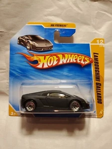 2010 HOT WHEELS LAMBORGHINI GALLARDO Matte Black HW Premiere VHTF Bbin - Picture 1 of 11