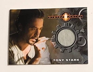 2008 Iron Man Robert Downey Jr. as Tony Stark (Shirt) Costume Material Card - Picture 1 of 2
