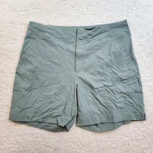 Pantalones Cortos Columbia Frente Plano Ropa Activa 10 Verdes Bolsillos Transpirables Nailon Suave - Imagen 1 de 9