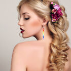  Rainbow Chain Ear Swap Acrylic Miss Colorful Earrings for Women Studs