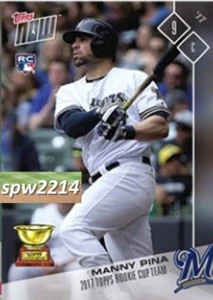 2017 Topps Now All Star Rookie Cup Team Manny Pina #OS9 - Picture 1 of 1