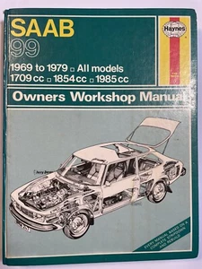 SAAB 99 Haynes manual de taller del propietario 1969 a 1979 todos los modelos 1709cc 1854cc - Imagen 1 de 5