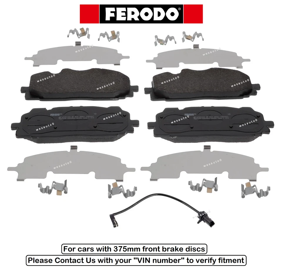 Juego de pastillas de freno delanteras + sensor OES para Audi A6 Quattro (coches con disco delantero de 375 mm) Foto 1 de 1