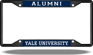 Marco de matrícula negro Yale ALUMNI - Imagen 1 de 1