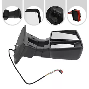 Right Tow Mirror for 2008-2016 Ford F250 F350-F550 Super Duty Smoke Power Heated - Bild 1 von 15