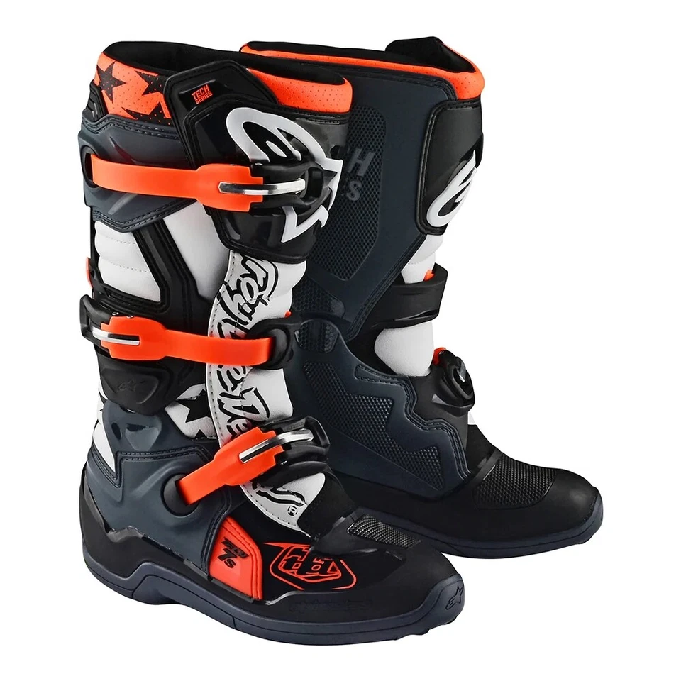 NEW Troy Lee Designs Youth Alpinestars TLD Tech 7S Mx Boot Solid - Image 1 of 1