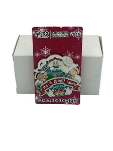 DISNEYLAND IT'S A SMALL WORLD HOLIDAY 2010 D23 EXCLUSIVE LE DISNEY PIN NUEVO - Imagen 1 de 2