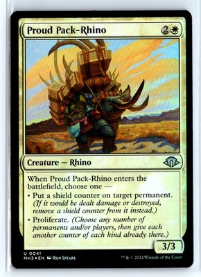 (2x) FOIL Proud PackRhino Modern Horizons 3 – MTG Magic the Gathering Card - Image 1 of 4