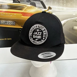 Gorra Preservation Of Hall Jazz Band Snap Back Negro Logo Música Informal Ajustable Hombres - Imagen 1 de 13
