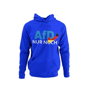 Nur noch AFD Allgemeine Freie Denker Politik Herren Hoodie Blau M - Picture 1 of 2