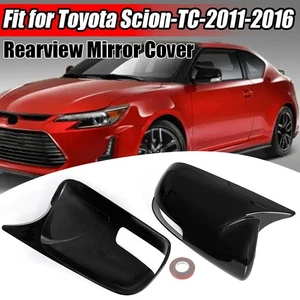 For Toyota Scion tC 2011~2016 Hatchback Rear View Mirror Cover Trim Gloss Black - Picture 1 of 13