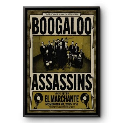 Boogaloo Assassins Lodge Room Los Angeles Poster – Funk & Soul Concert Wall Art - Image 1 of 4