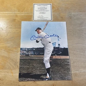 MICKEY MANTLE 8x10 FOTO AUTOGRAFA FIRMATA Certificato di Autenticità - Foto 1 di 5