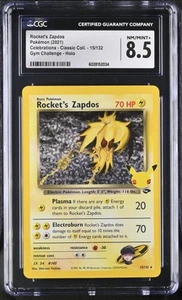 2021 Pokémon Rocket's Zapdos #15/132 English CGC 8.5 - Picture 1 of 2