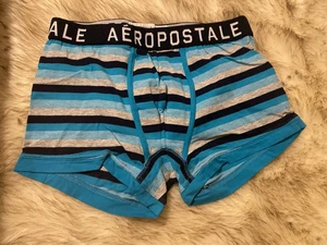 Aeropostale Men's Boxer Briefs Size Medium  blue gray black NWOT cotton  blend - Picture 1 of 3