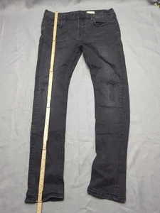 AllSaints Herren Jeans W34 L32 Schwarz Cigarette Slim Fit Distressed Stretch Denim - Bild 1 von 11