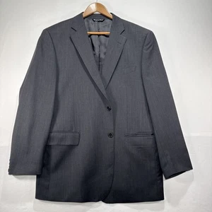 Saks Fifth Avenue Ermenegildo Zegna Italy 44R Blazer Wool Suit Sport Coat Grey - Picture 1 of 14