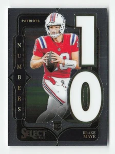 2024 Panini Select Select Numbers Drake Maye New England Patriots #20 - Picture 1 of 2
